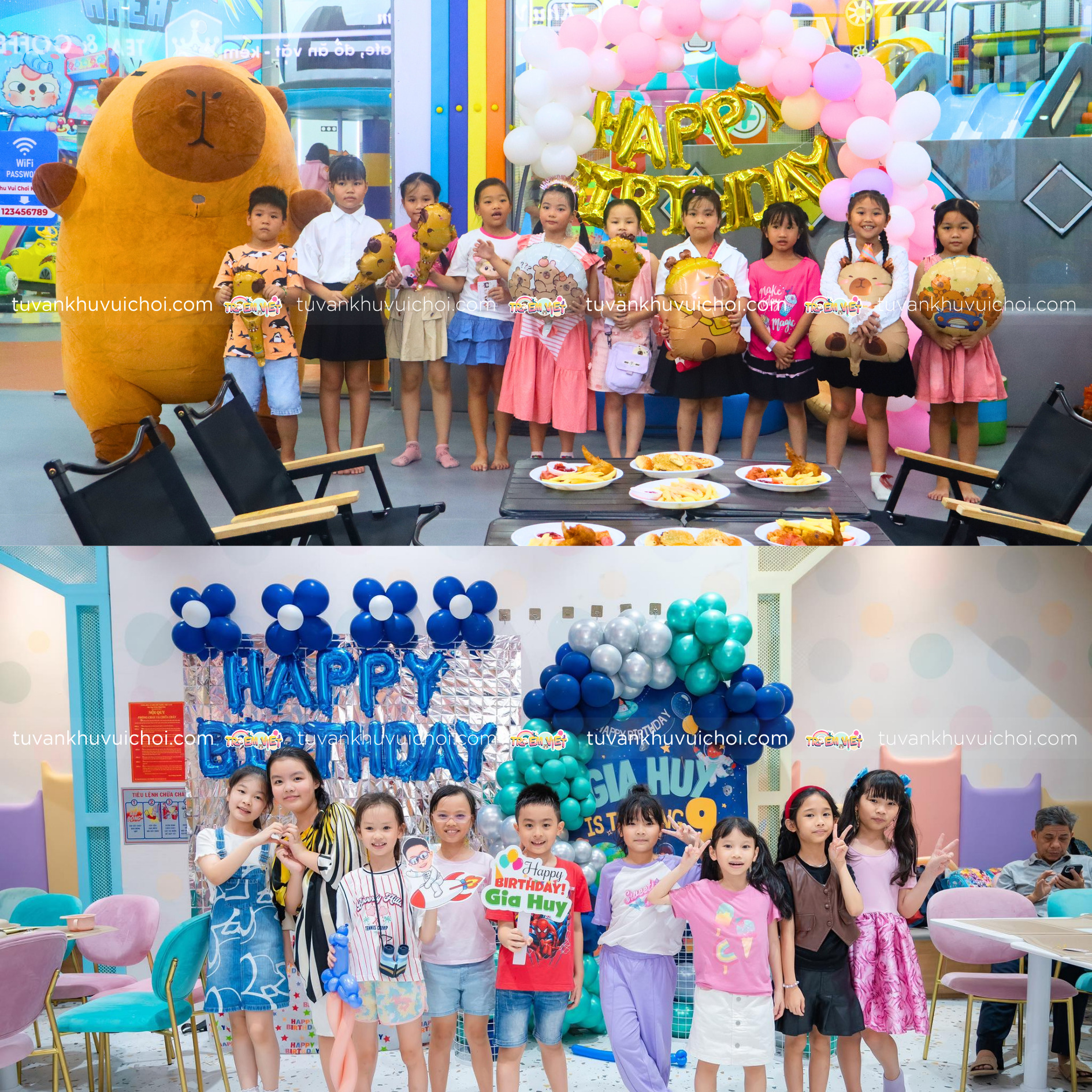 Tổ chức sinh nhật tại khu vui chơi