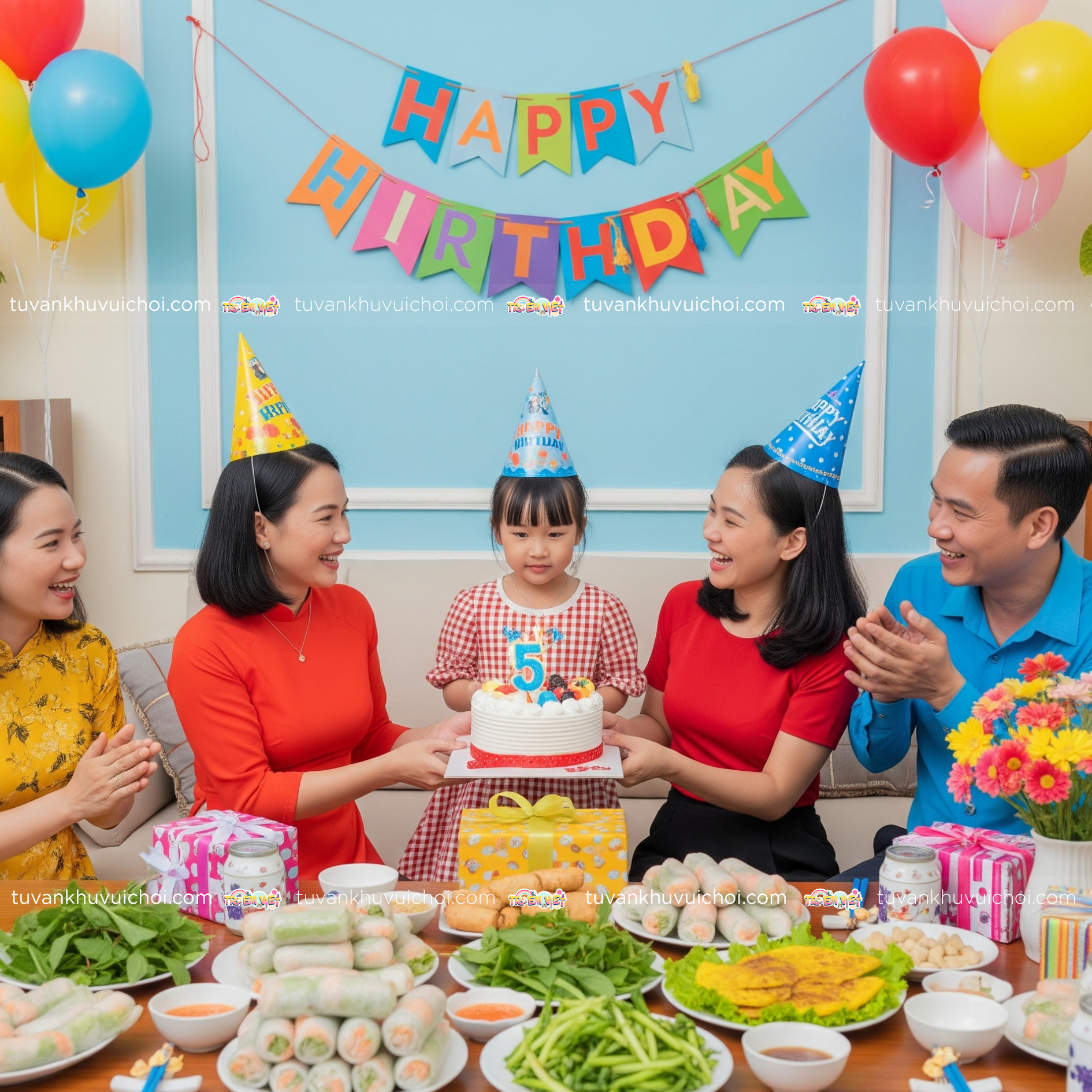 Tổ chức sinh nhật tại nhà