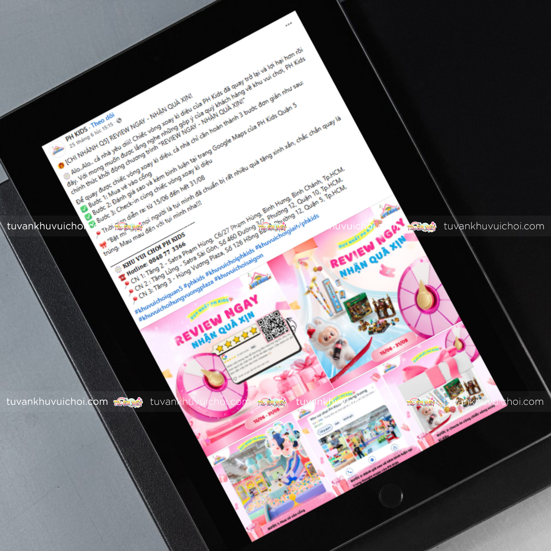Chương trình Đánh giá 5 sao trên mạng xã hội