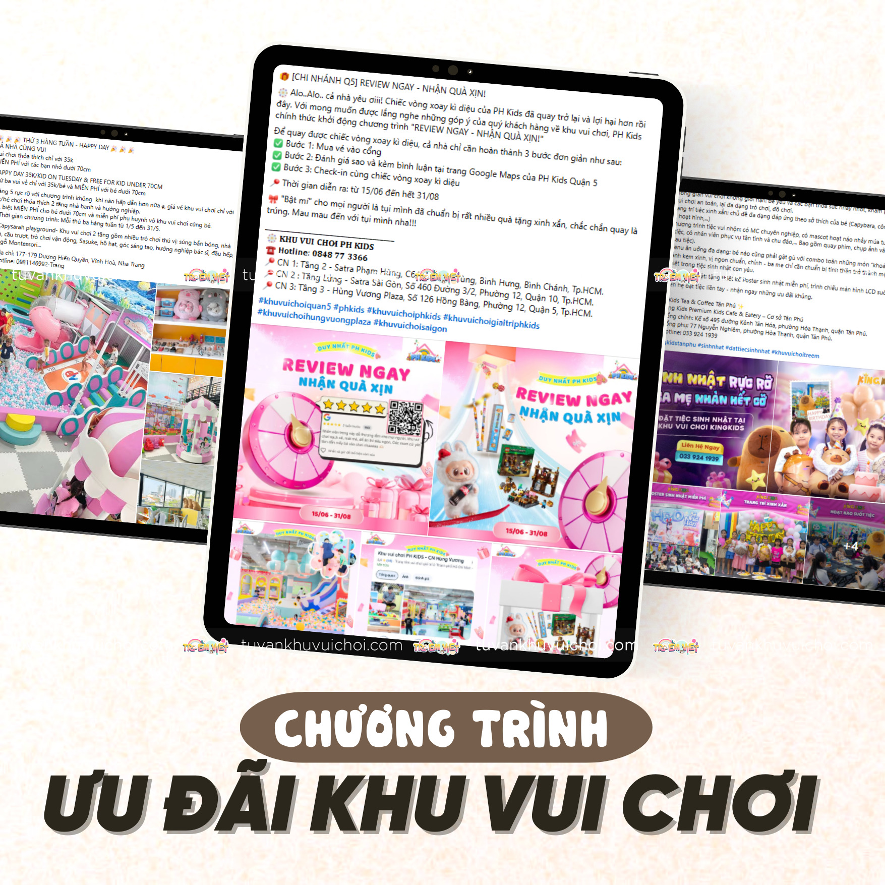 Chương trình ưu đãi khu vui chơi