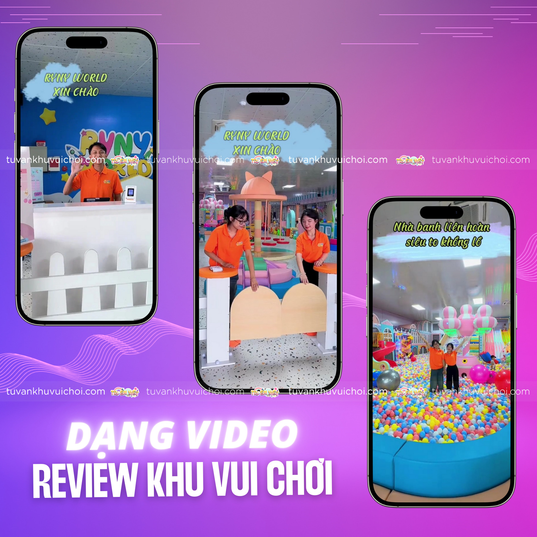 Dạng video review khu vui chơi