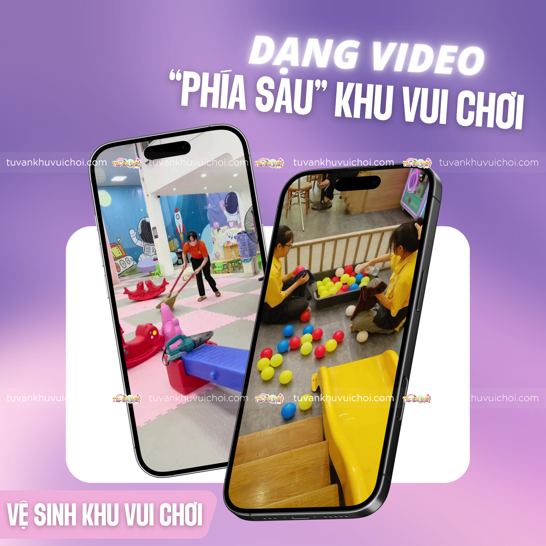 Dạng video vệ sinh khu vui chơi
