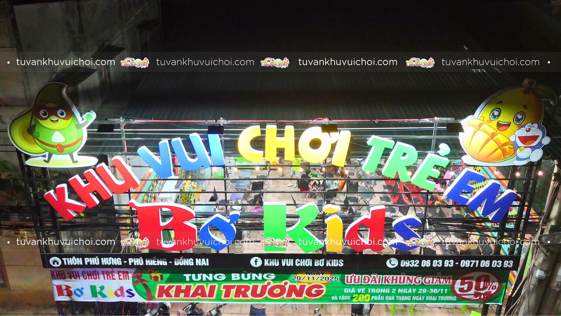 Nguyên tắc khi đặt tên khu vui chơi