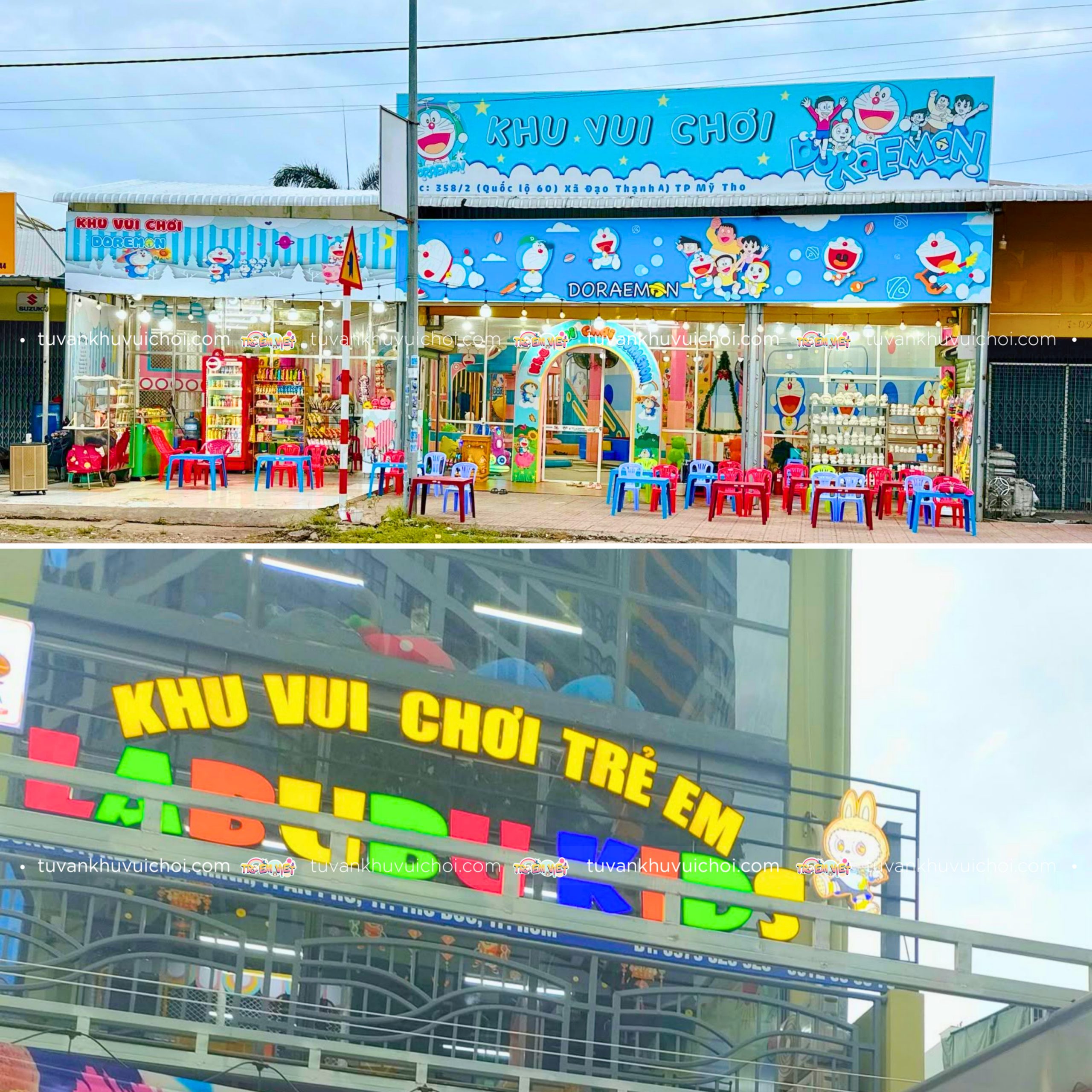 Đặt tên khu vui chơi theo nhân vật chủ đề