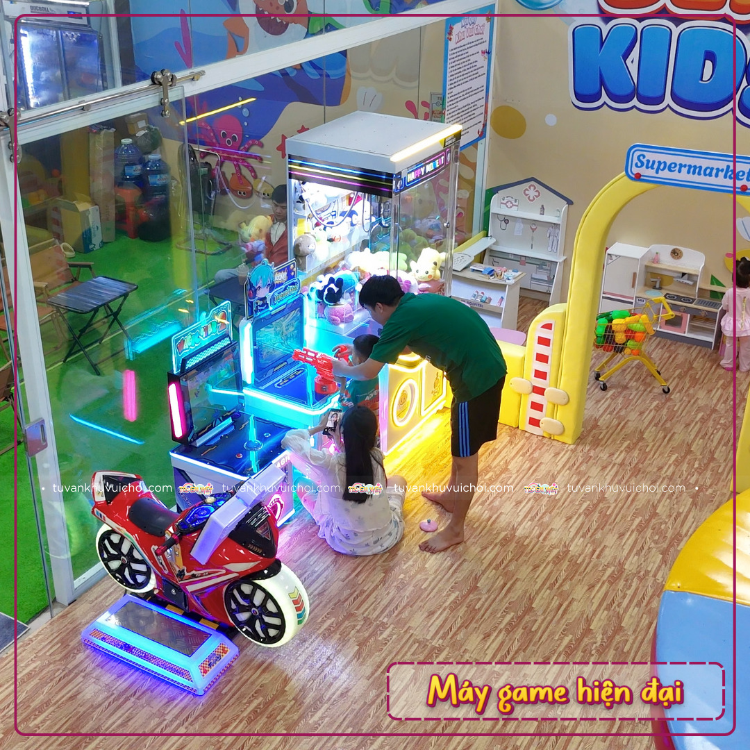 Máy game thùng thu hút các bé và phụ huynh