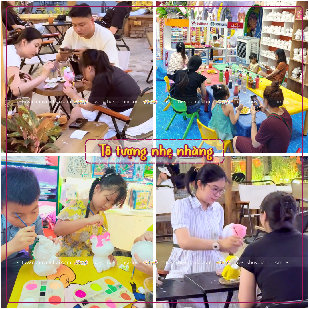 Hoạt động giải trí cho phụ huynh tại khu vui chơi trẻ em