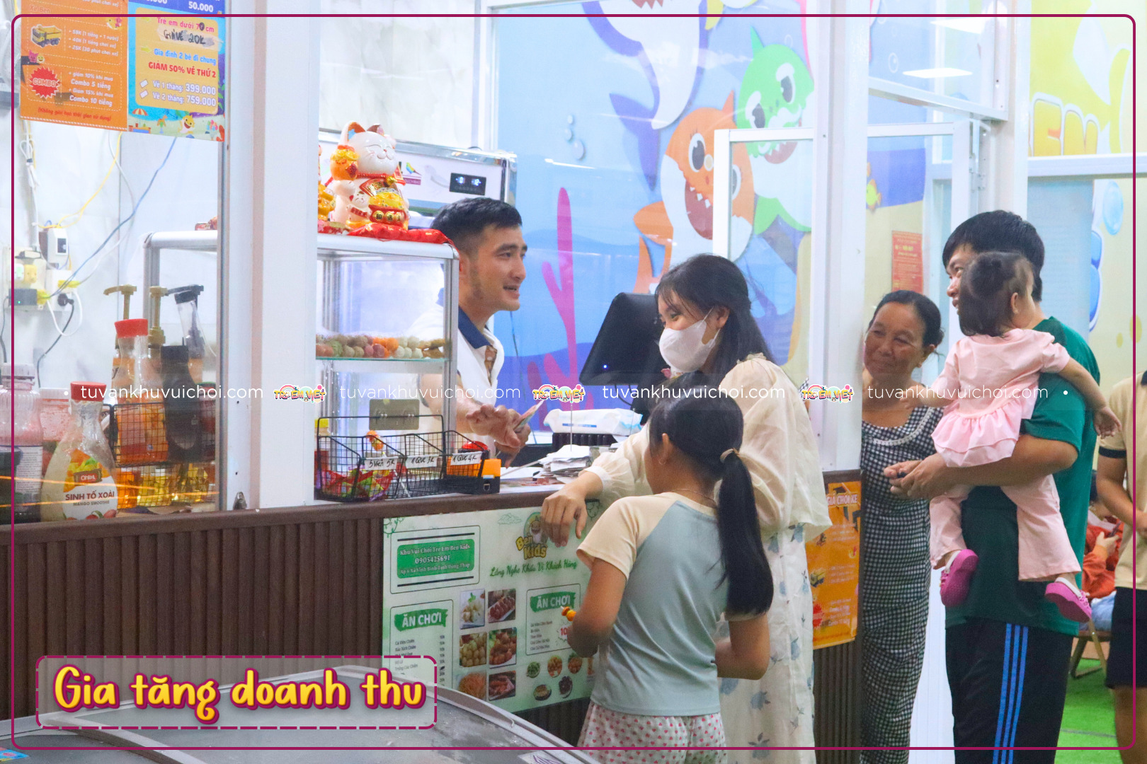 Tối đa lợi nhuận kinh doanh khu vui chơi trẻ em