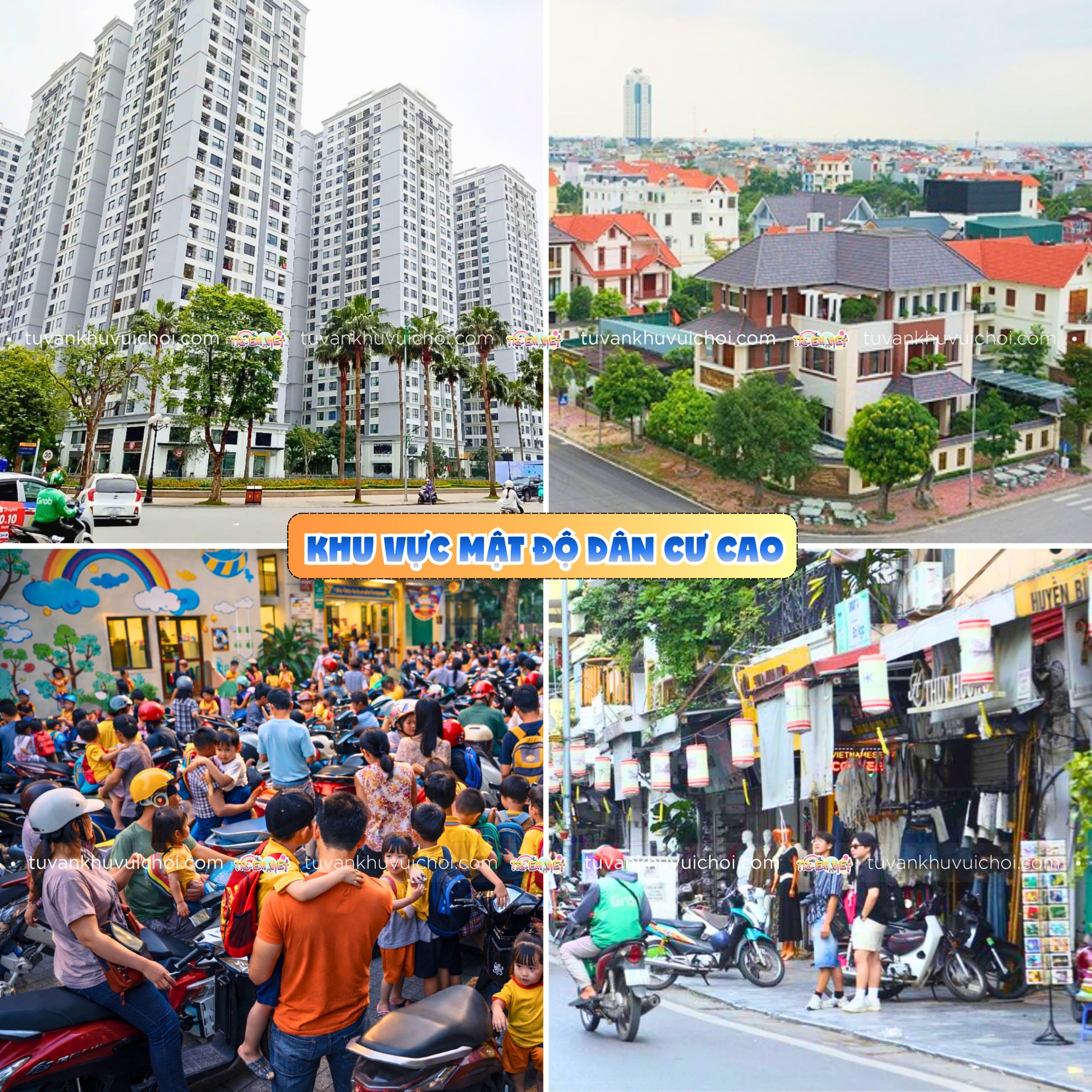 Chọn mặt bằng khu vui chơi trẻ em ở nơi có mật độ dân cư cao