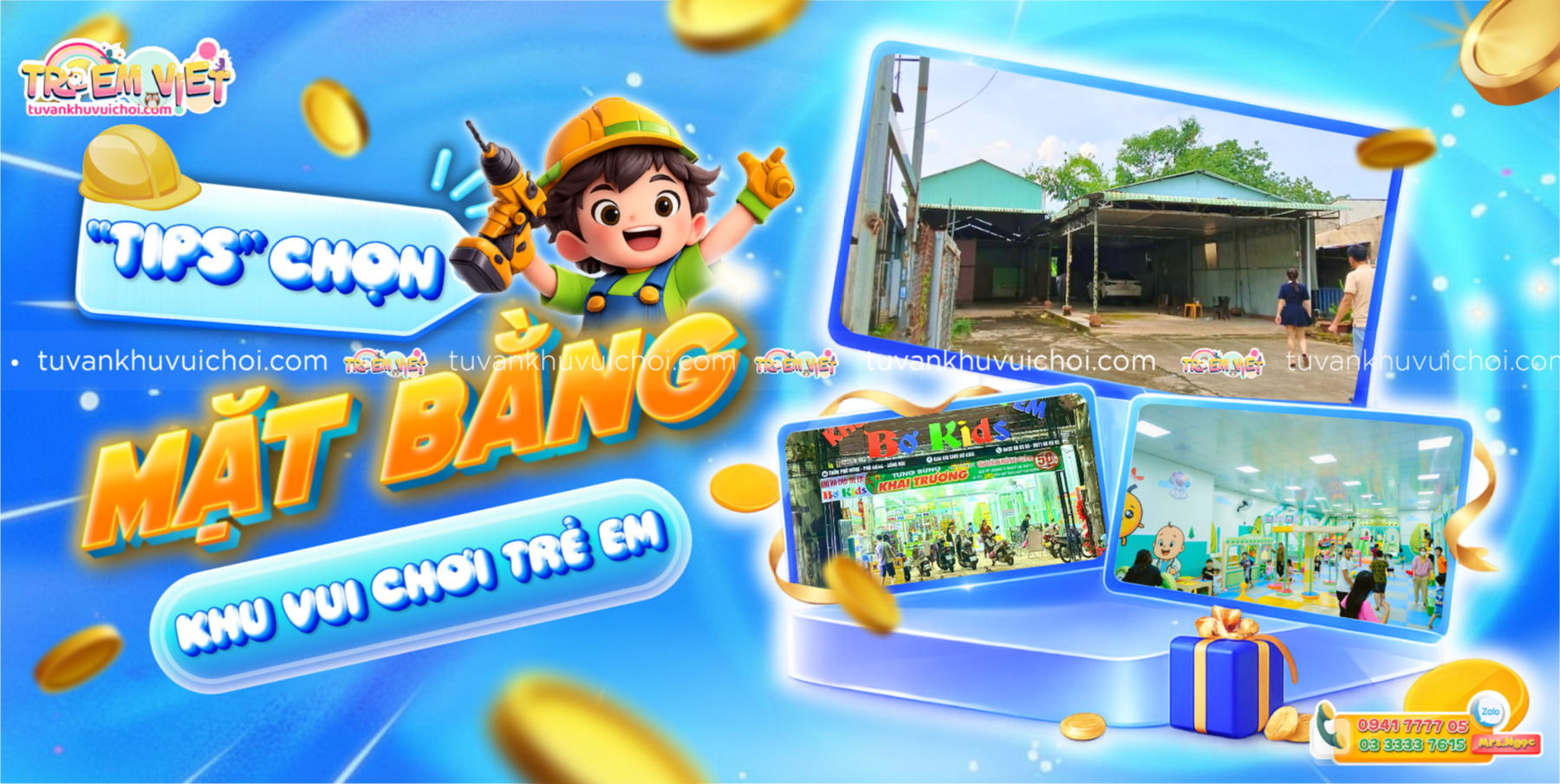 Banner Chọn Mặt Bằng Khu Vui Chơi Trẻ Em