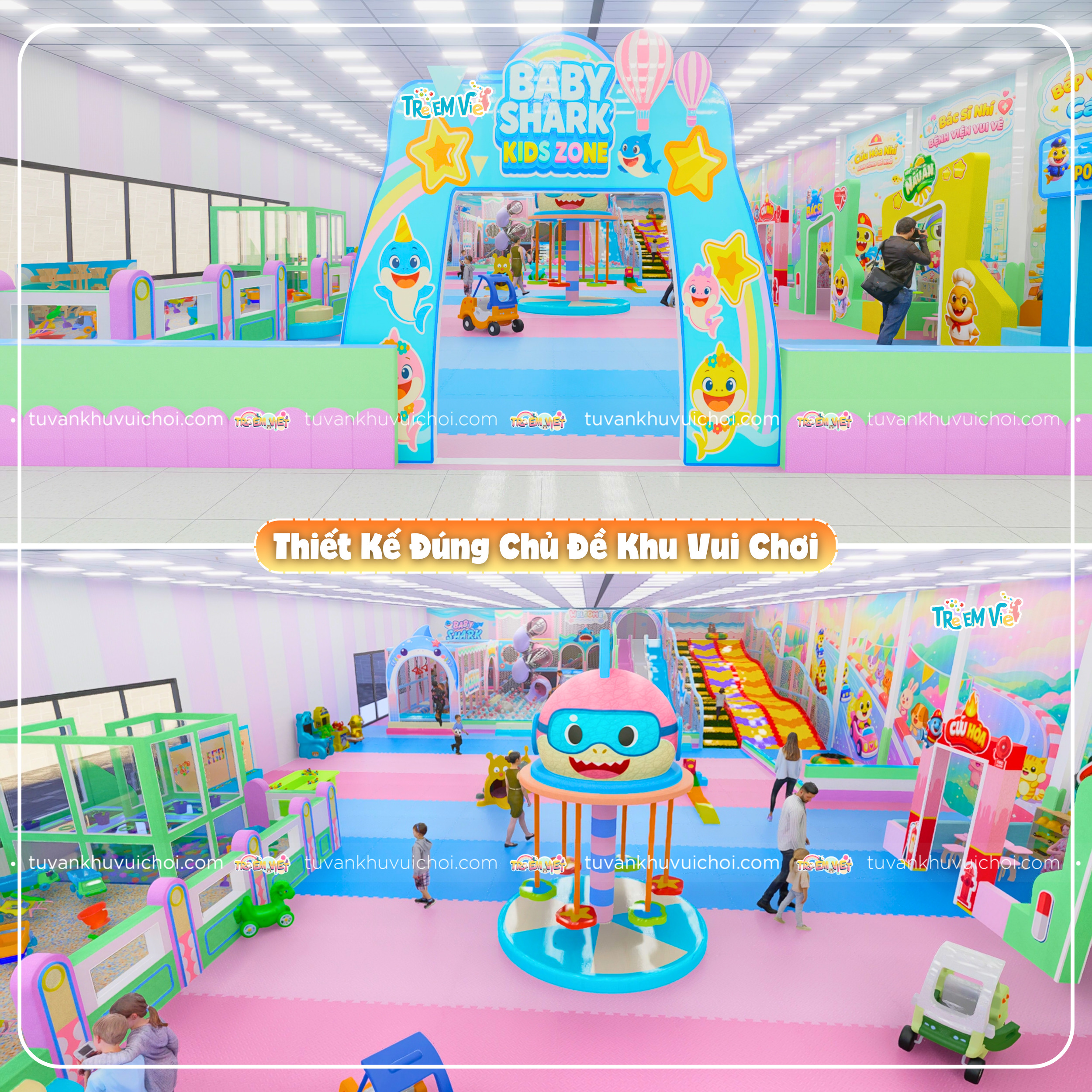 Thiết kế đúng chủ đề khu vui chơi