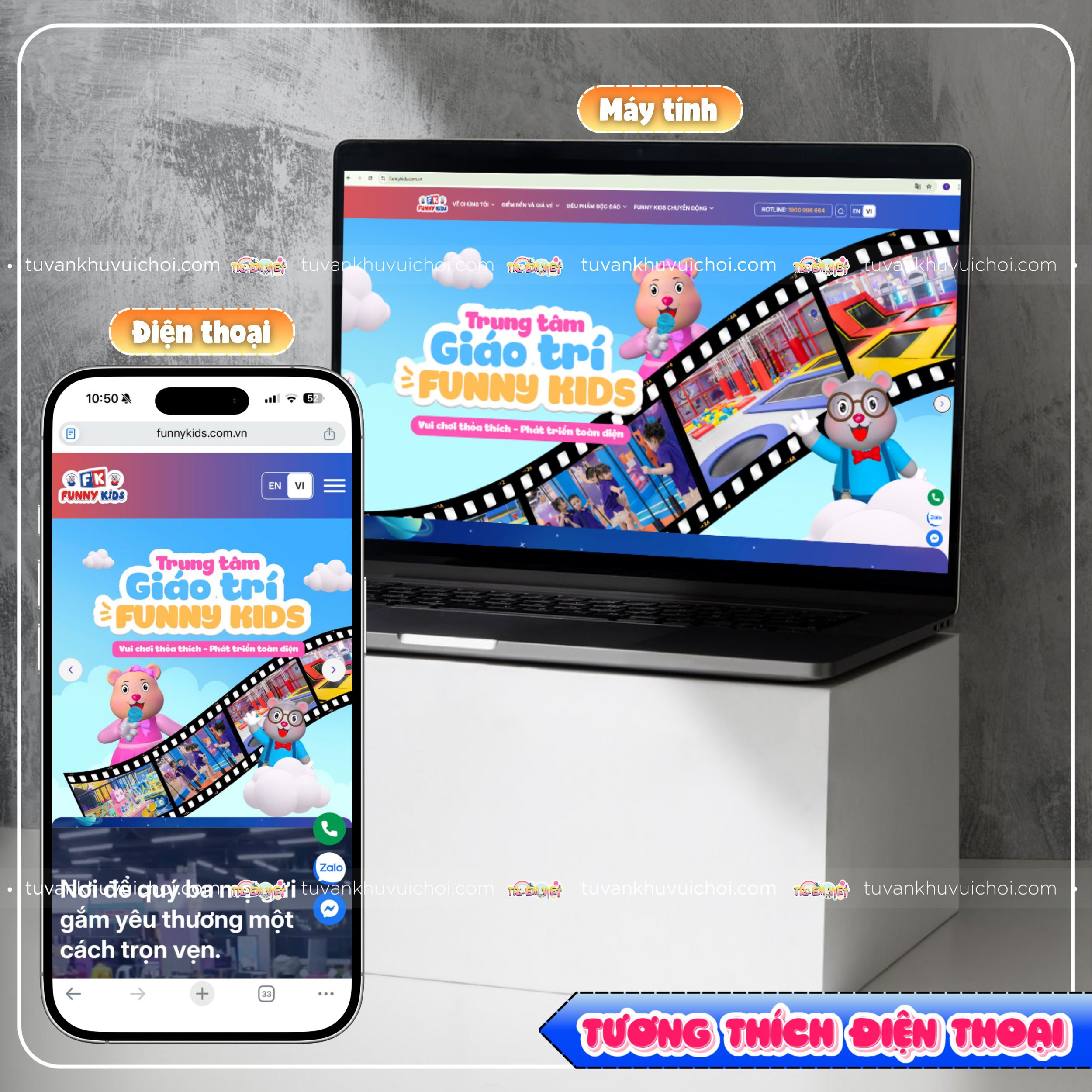 Tương thích trên giao điện thoại 