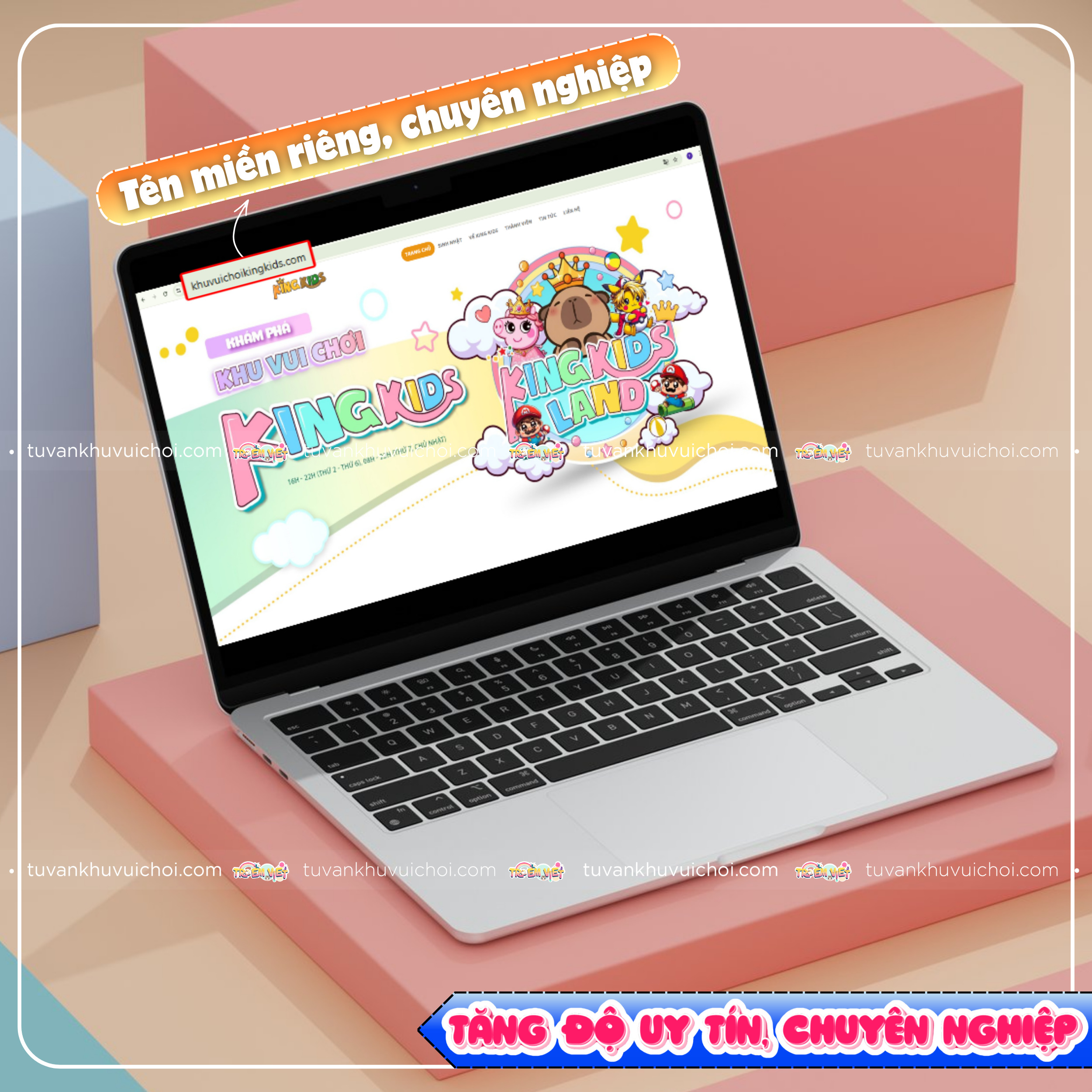 Website làm khu vui chơi chuyên nghiệp