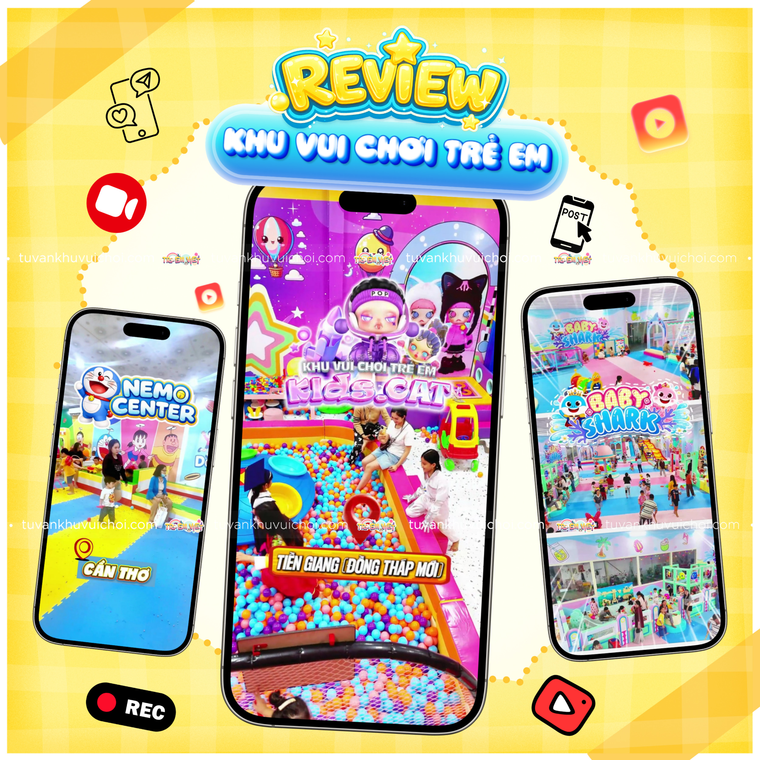 Chiến lược review khu vui chơi trẻ em