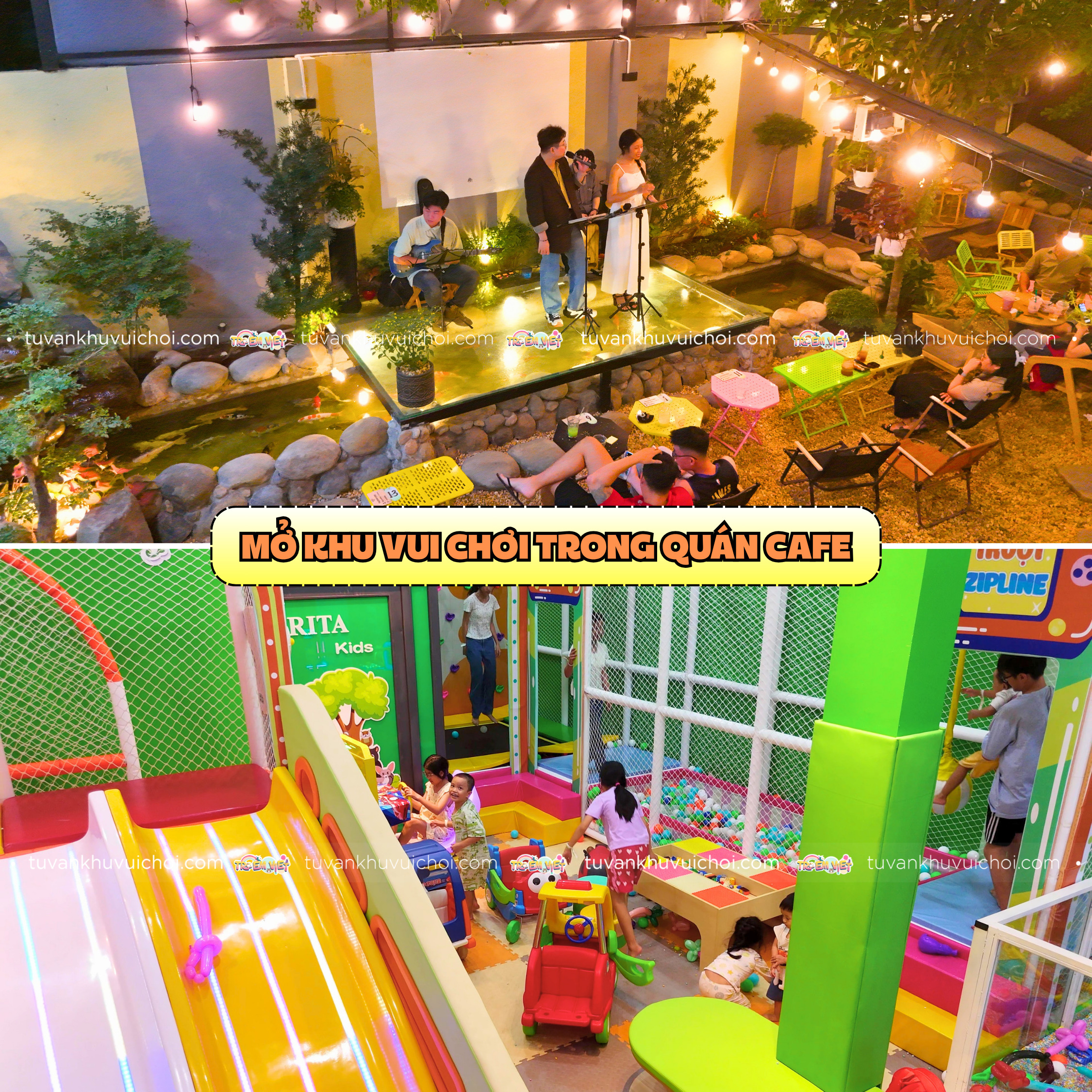 Mở khu vui chơi trẻ em trong quán cafe