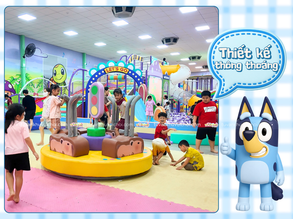 Thiết kế khu vui chơi thông thoáng