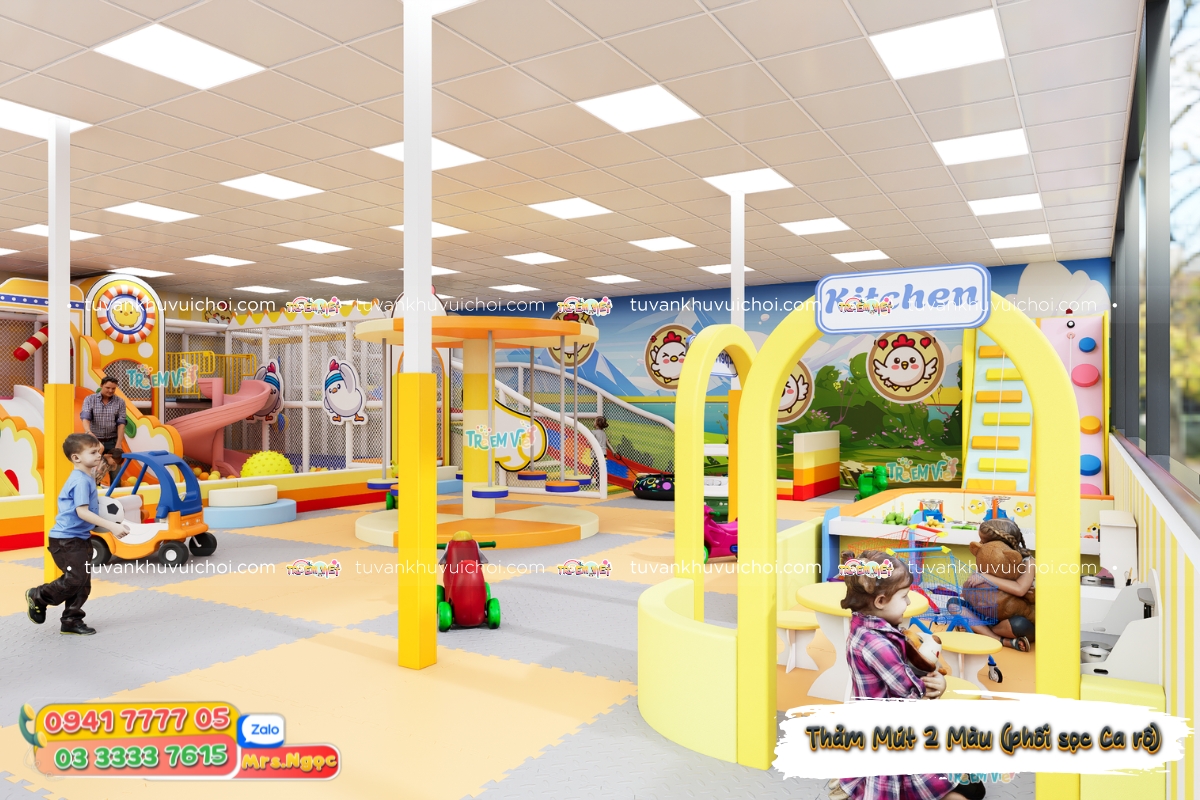 Thảm mút màu 2 màu - phối caro (3D).jpg