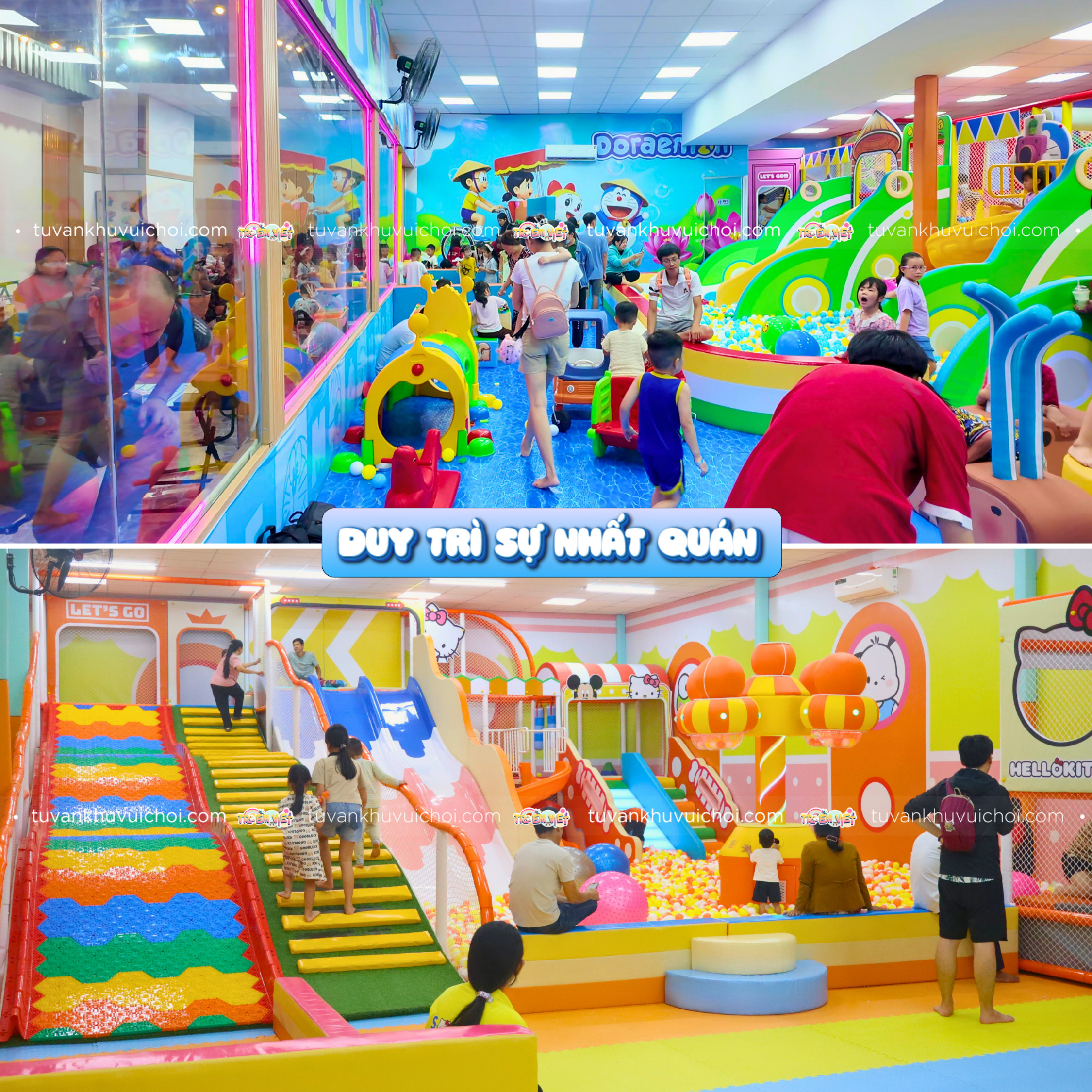 Duy trì sự nhất quán trong dịch vụ để giữ khách quay lại khu vui chơi trẻ em