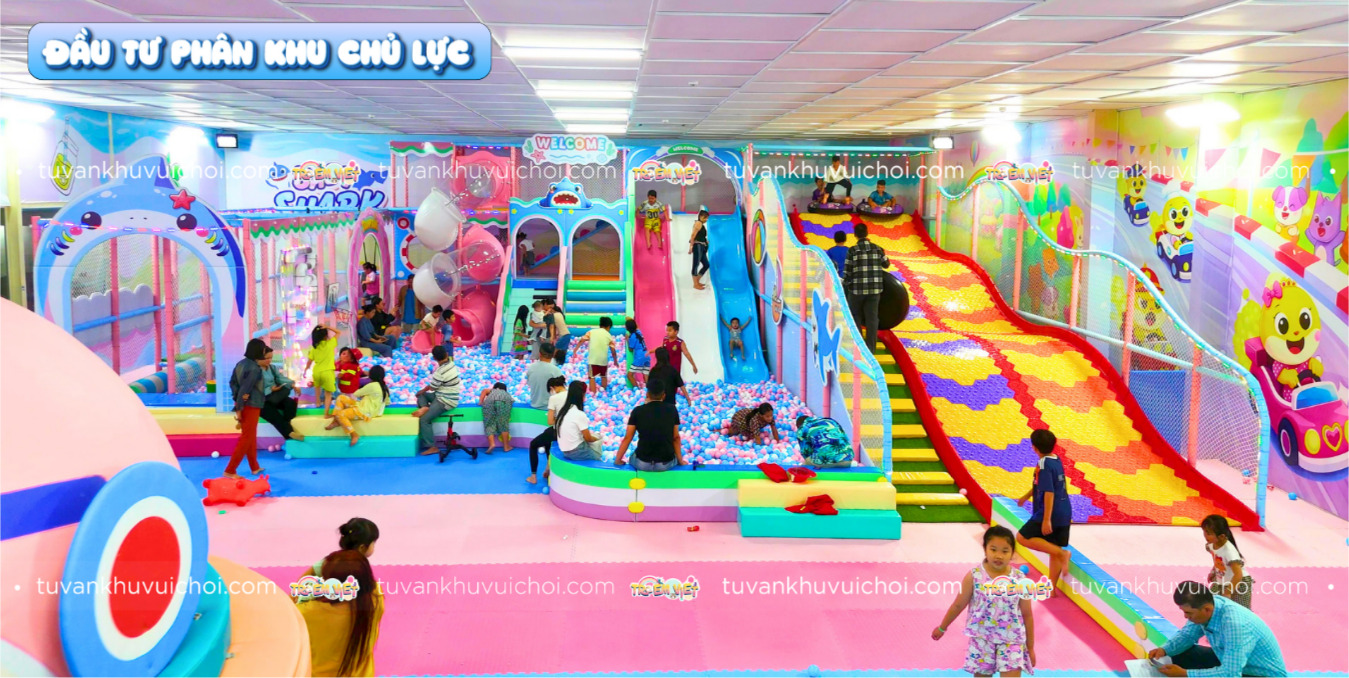 Đầu tư phân khu chủ lực để giữ khách quay lại khu vui chơi trẻ em