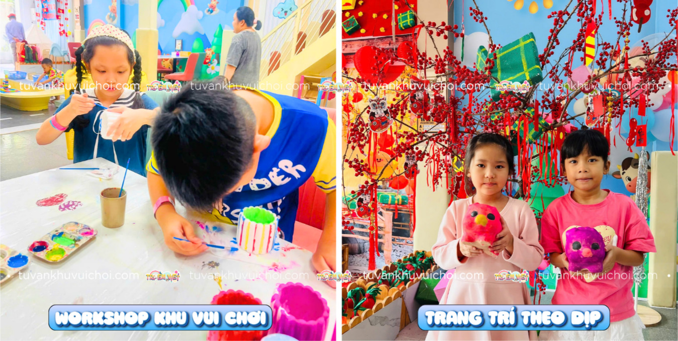 Tổ chức workshop và sự kiện theo mùa giữ khách quay lại khu vui chơi trẻ em