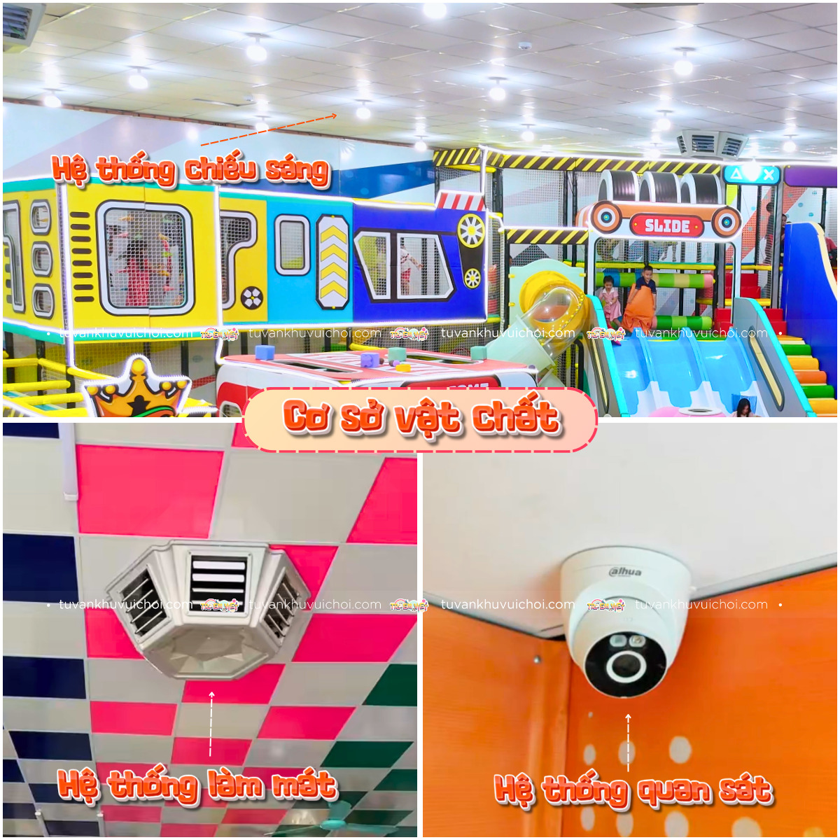 Chi phí cho hệ thống cơ sở cần thiết để mở khu vui chơi