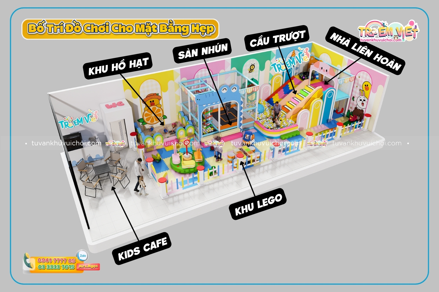 Cách Bố Trí Đồ Chơi Phù Hợp Cho Mặt Bằng Hẹp