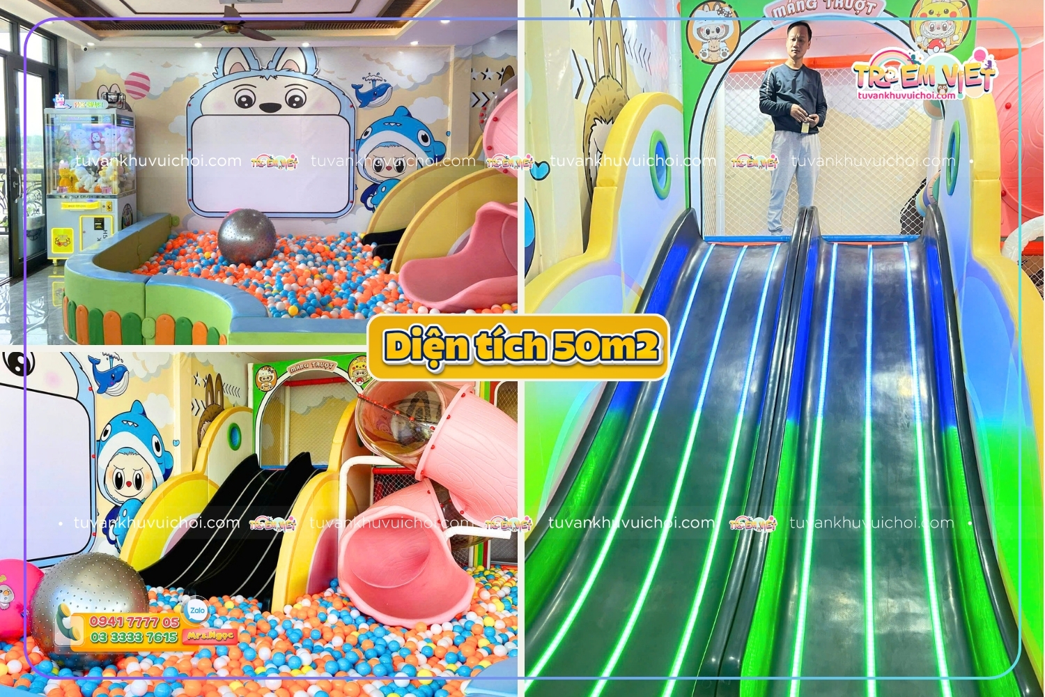 Khu Vui Chơi Trẻ Em 50m2
